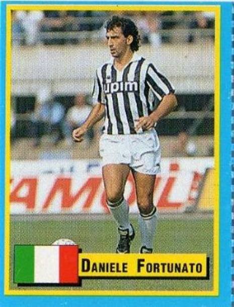 Dopo 2 anni (e una semifinale di coppa Coppe) a Bergamo, Daniele Fortunato passa alla Juve per 6 miliardi. Chiuder la carriera a Bergamo (Enzo Tartaglia)